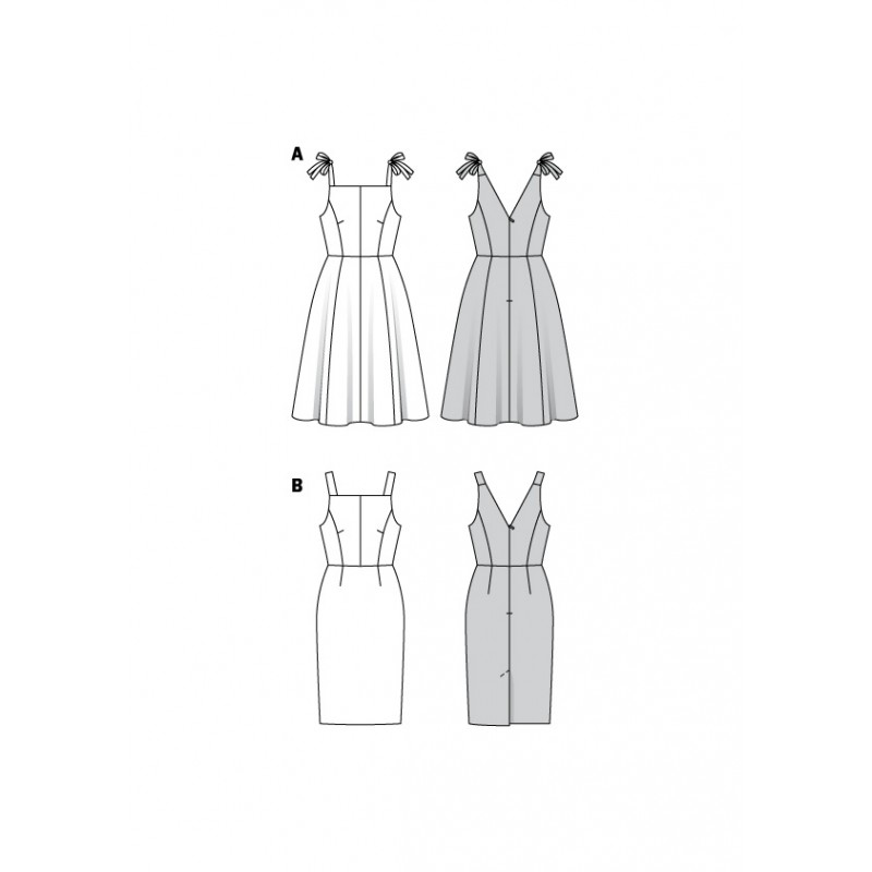 Patron robe à bretelles Femme Burda n°6140 MPM