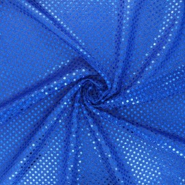 Glitter fabric - blue Carnaval x 10cm