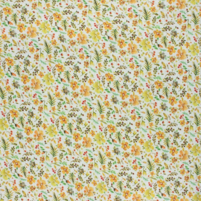 Double cotton gauze fabric raw Summer flower MPM