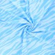 Tissu polyester Punchy zebra - bleu x 10cm