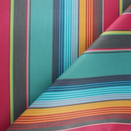 ♥ Coupon 20 cm X 160 cm ♥ Tissu toile extérieur enduit Sunny Sydney - lagon