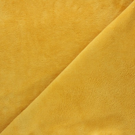 Tissu Micro-éponge Bambou - miel x 10cm