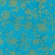 Fabric Field Notes Metallic Turquoise x 10cm