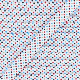 Polycotton bias binding - red Cooldots x 1m