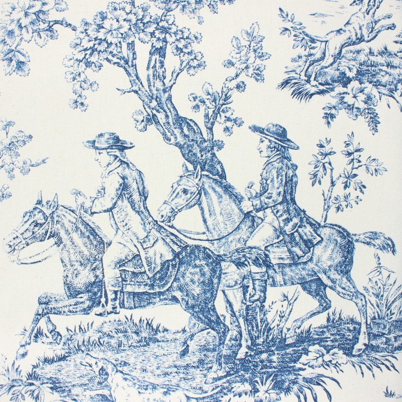 Toile de Jouy fabric blue Bien aller Ma Petite Mercerie