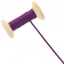3 mm Double Sided Satin Ribbon Roll - Sloe Purple
