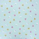 Tissu coton lavé Dulce - bleu clair x 10cm
