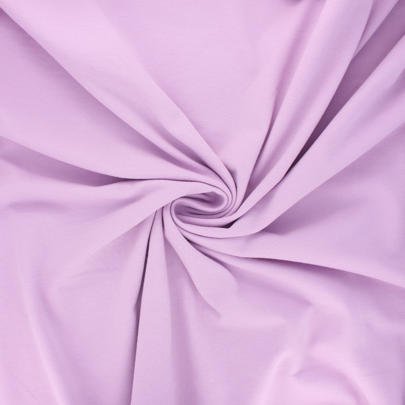 Organic jersey cotton fabric lilac MPM