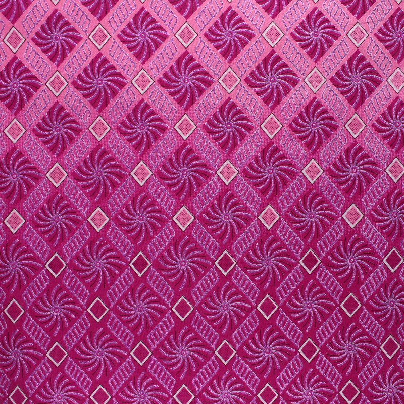 Glitter African Wax print fabric pink Sunyani Ma Petite Mercerie