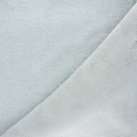 Tissu micro-éponge bambou - gris clair x 10cm