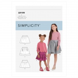 Patron jupe courte Enfant - Simplicity n°9199