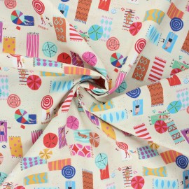 Cotton Dashwood Studio fabric - Sunbath Lazy days x 10cm