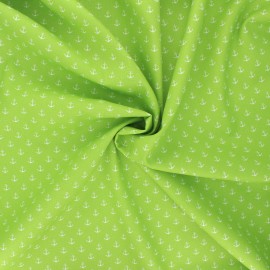 Tissu coton popeline Poppy Marine - vert clair