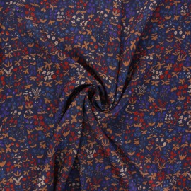 Viscose fabric - navy blue Berthille x 10cm
