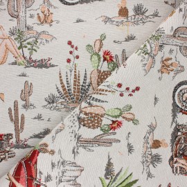 Jacquard fabric - grey Dorothy x 50cm