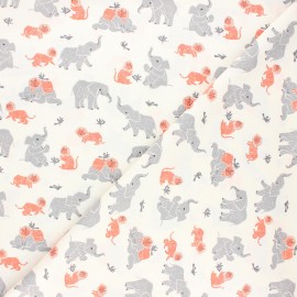 Tissu coton Dear Stella New here - Three's company - ivoire