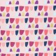 Cotton Steel cotton fabric Mountains, rocks, and pebbles - pink Rolling hills x 10cm