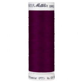 Elastic thread bobbin Mettler Seraflex 130m - N°1067 - red purple