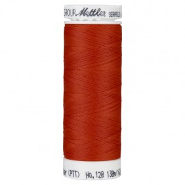 Elastic thread bobbin Mettler Seraflex 130m - N°1336 - vermillon red