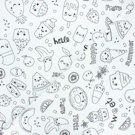 Encore plus fun qu'un dessins à colorier: Les tissus à colorier ! - Ma