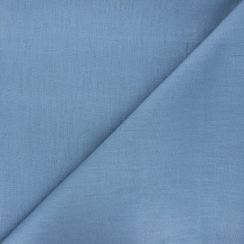 Plain linen fabric - bleuet Dolce x 10 cm