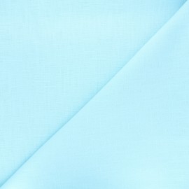 Plain linen fabric - ice blue Dolce x 10 cm