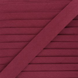 Linen bias binding roll - burgundy