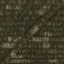 18mm lurex trimming ribbon - khaki green Wooly x 1m