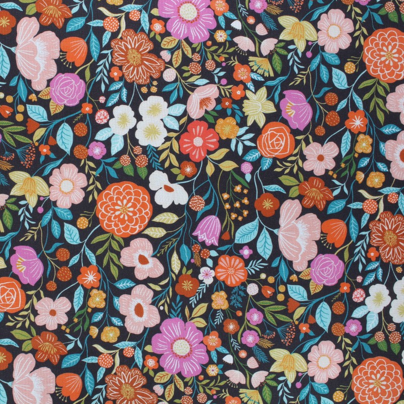 Tissu coton Dashwood Studio Good vibes Garden flowers
