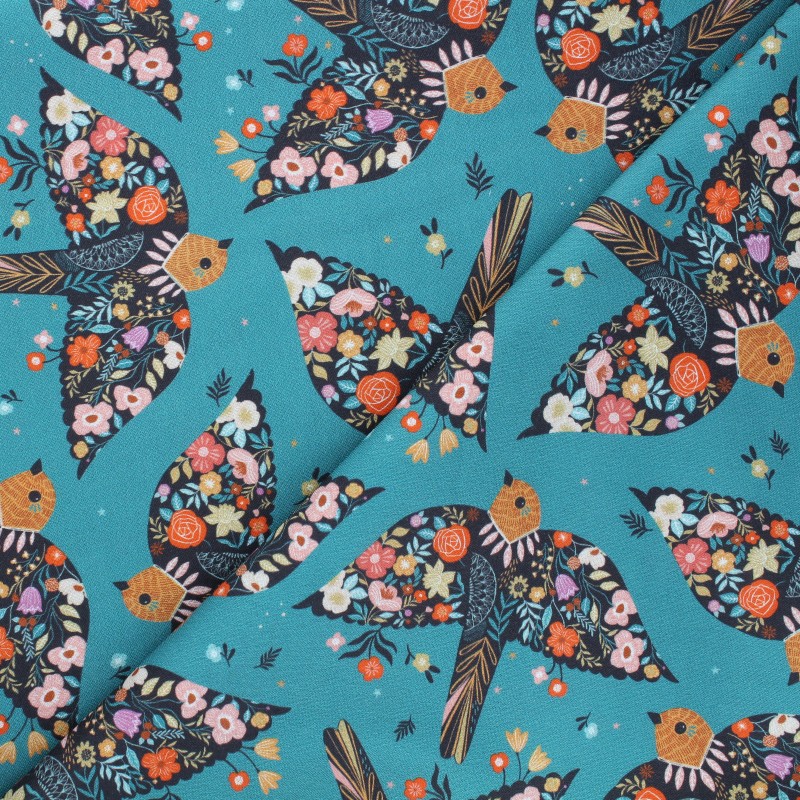 Tissu coton Dashwood Studio Good vibes Birdy Ma Petite Mercerie