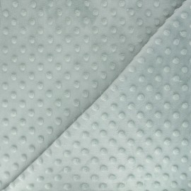 Minkee velvet fabric dot - lichen x 10cm