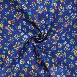 Dashwood Studio Batiste Cotton fabric - Kaleidoscope - blue Flower festival x 10cm