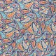 Dashwood Studio Batiste Cotton fabric - Kaleidoscope - navy Paisley x 10cm