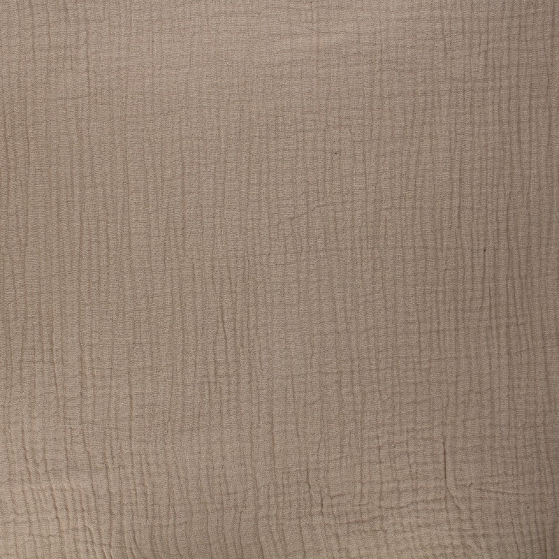 Plain double gauze fabric MPM taupe Ma Petite Mercerie