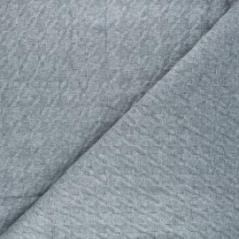 Knit fabric - grey Pied-de-coq x 10cm
