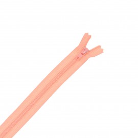 Nylon zipper - tea pink