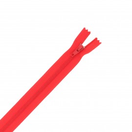 Nylon zipper - red