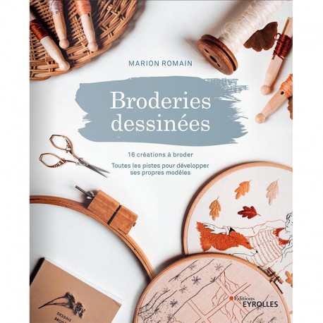 Livre "Broderies dessinées - 16 créations à broder"