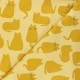 Andover Fabrics cotton fabric - mustard yellow Whiskers x 10cm