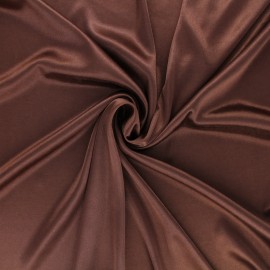 Tissu doublure jersey - marron x 10cm