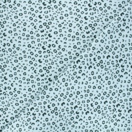 Printed jersey fabric - blue Panthera skin x 10cm