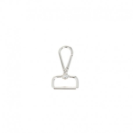 Zamak snap hook - silver Gino