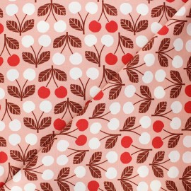 Cotton Steel cotton fabric Under the apple tree - pink Cherry x 10cm
