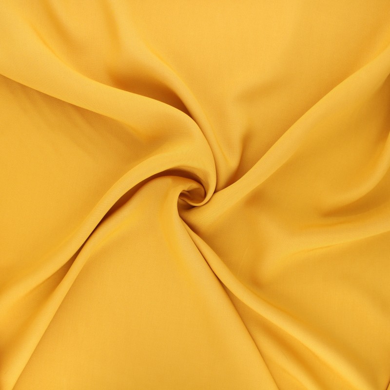Plain Viscose fabric mustard yellow Ma Petite Mercerie
