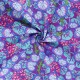 Tissu popeline de coton Kaffe Fassett Climbing geraniums - bleu x 10cm