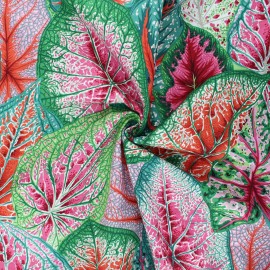 Kaffe Fassett cotton poplin fabric - green Caladiums x 10cm