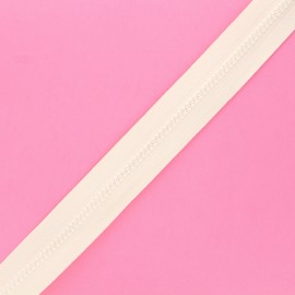 Plastic zip by the meter without sliders - raw Beta