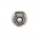 Metal button - old silver Le jour viendra