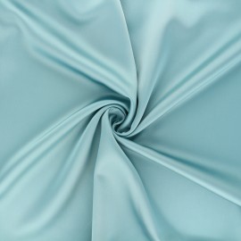 Tissu Satin Duchesse bleu givré x 10cm