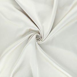 Tissu Satin Duchesse - nacre x 10cm
